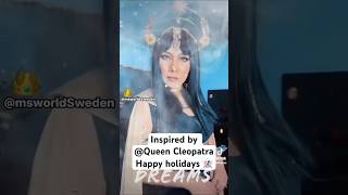 Queen Cleopatra halloween2024 Cleopatra fashion model msworldsweden [upl. by Hannahc787]