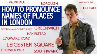 How to pronounce LONDON places correctly Vauxhall Marylebone Leicester Chiswick [upl. by Elagibba]