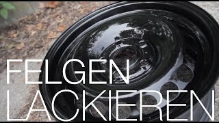 DIY  Stahlfelgen lackieren [upl. by Nacim160]