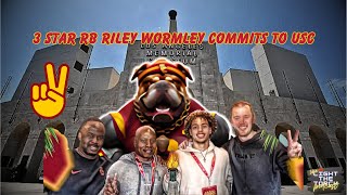 Breaking 3 star Texas RB Riley Wormley Commits to USC [upl. by Ariew818]