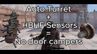 Auto Turret  HBHF x4  Rust [upl. by Erdei376]