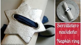 DIY Navidad servilletero estrella Christmas napkin ring [upl. by Onifled692]