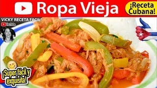 ROPA VIEJA  VickyRecetaFacil [upl. by Adelaida]