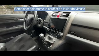 Comment remplacer le soufflet de levier de vitesse sur un Honda CRV III [upl. by Ashly]