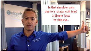 3 WAYS TO TEST FOR A ROTATOR CUFF TEAR  OBTS [upl. by Santana]