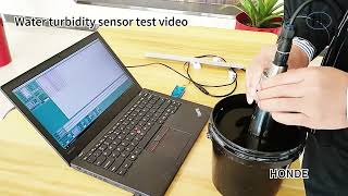 Water turbidity sensor test video [upl. by Teyut220]