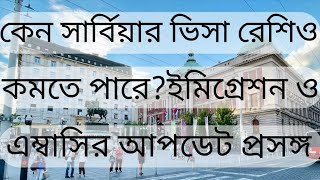 কেন সার্বিয়ার ভিসা রেশিও কমতে পারেইমিগ্রেশন ও এম্বাসির আপডেট প্রসঙ্গে [upl. by Adner]