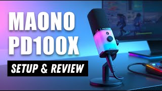 🎙️ Maono PD100X USBXLR Dynamic Microphone InDepth Review and Setup Guide [upl. by Eiznil]