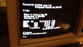 XTCFlite v4 card in an IBM XT 5160 with XTIDE bios [upl. by Alyce832]