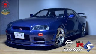 118 Solido Midnight Purple Nissan Skyline GTR34 [upl. by Hurd]