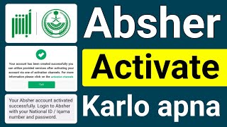 How To Activate Absher  Absher Account Activate Kaise Kare  Absher Account Activation  Absher [upl. by Publia]