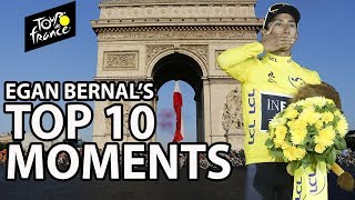 Tour de France 2019 Egan Bernals top 10 moments  NBC Sports [upl. by Buerger]