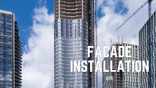 KFK Facade Installation  Wood Wharf [upl. by Coopersmith251]