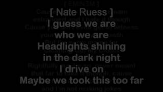 Eminem  Headlights Lyrics FT Nate Ruess [upl. by Viccora]