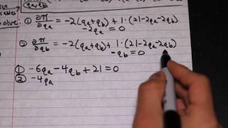 Oligopoly  Cartel Problem  Setup amp Solve requires advanced calculus [upl. by Garson569]