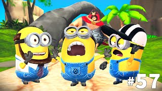 Minion rush Dave minion Grandpa minion and Referee minion at Volcano Island  LEVEL 295297 Ep 57 [upl. by Giff]