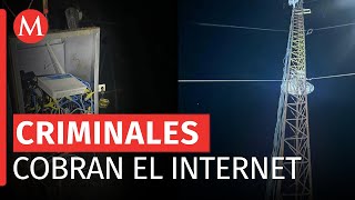 Grupo Los Viagras se adueña del servicio de internet en Michoacán [upl. by Akehsar888]