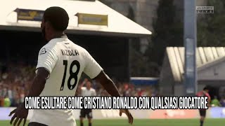 Come fare lesultanza di CRISTIANO RONALDO CR7 con qualsiasi giocatore in FIFA 22 [upl. by Gurias]