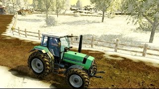 Westbridge Hills Snow Map in Farming Simulator 2015 Winter Snow Mod [upl. by Aihpos]