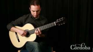 Cordoba C12 Demo Comparing solid Canadian Cedar and solid European Spruce tops 2 [upl. by Brasca995]