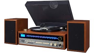 Crosley 1975T quot1970s stylequot stereo system review amp test [upl. by White]