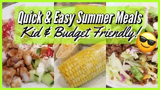 QUICK EASY SUMMER MEALS that WONT HEAT UP THE KITCHEN  WHAT TO EAT when its TOO HOT TO COOK [upl. by Terrag]