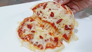 1 MINUTE MICROWAVE PIZZA  Easiest Pizza Recipe [upl. by Lahtnero]