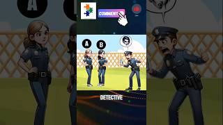 Which Police Is Fake 🤔 shorts riddles [upl. by Ethbun]