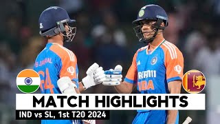 India vs Sri Lanka 1st T20 Highlights 2024  IND vs SL 2024  IND vs SL 1st T20 2024 Highlights [upl. by Osicran]