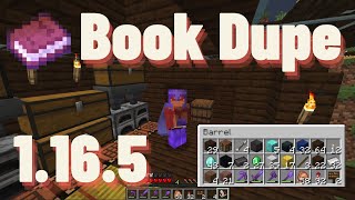 Dupe Items Using the Book Duplication Glitch in Minecraft 1165 [upl. by Elodea]