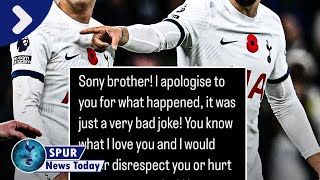 Spurs News Latest Son Heungmin sent apology from Tottenham teammate after joke goes badly [upl. by Innoc]