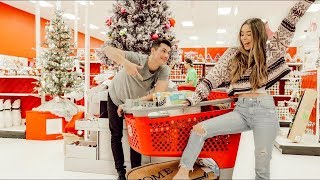 COME CHRISTMAS DECOR SHOPPING WITH US VLOGMAS DAY 18 [upl. by Sahc]