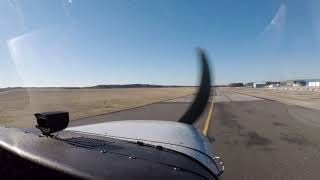 Solo landing Cessna 172 MillvilleNJ Big Sky Aviation 242019 [upl. by Nylatsirhc664]