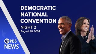 WATCH LIVE 2024 Democratic National Convention  DNC Night 2  PBS News special coverage [upl. by Nnalatsyrc333]