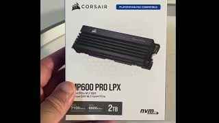 Corsair MP600 PRO LPX 2TB SSD for PS5 and PC [upl. by Ataner911]