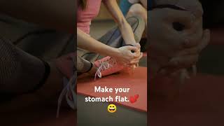 Two Simple exercise to flatten your stomach💕😄 [upl. by Yrkcaz]