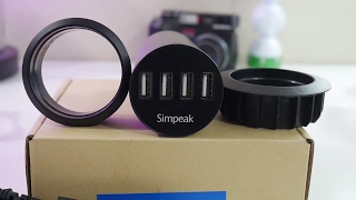 Simpeak 4Port USB Smart Desk Charging Hub [upl. by Ennoira]