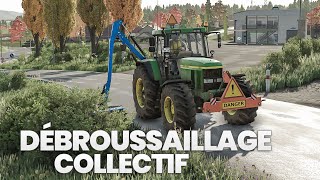 Lépareuse Rousseau en multi FS22  gameplay communal [upl. by Kassia]