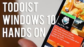 Handson with Todoist for Windows 10 [upl. by Longawa]