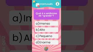 Quiz de Português Você Consegue Acertar Todas as Respostas [upl. by Ehc215]