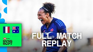 Incredible French Defence 😮  France v Australia  Cape Town 2024 HSBC SVNS  Full Match Replay [upl. by Tirma6]