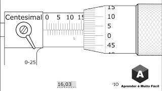 Micrômetro Medição em Milímetro Resolução Centesimal [upl. by Jorge339]