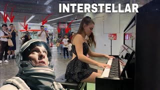 I played INTERSTELLAR on piano in public [upl. by Tomkin]