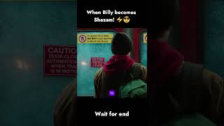 When Billy becomes Shazam shorts viral shazam [upl. by Ltihcox749]