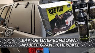 EP33  Tintable Raptor Liner Sprayed on our WJ Jeep Grand Cherokee Do it yourself and save [upl. by Eilak]