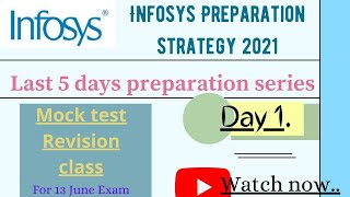 Infosys OESE Preparation 2021Day 1Infosys 13 June exam Playlist 2021shortcuts solutions [upl. by Brucie]