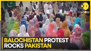 Balochistan protest march against extra judicial killings  Pakistan Latest News  WION [upl. by Anotyal]