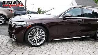 21648 2021 MercedesBenz S580 4Matic AMG Line Rubellite Red Metallic Select Auto Imports Alex VA [upl. by Graniela338]