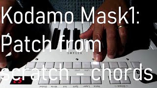 Patching on the Kodamo Mask1 Bitmask Synthesizer patch from init kodamo synth [upl. by Fabiolas]