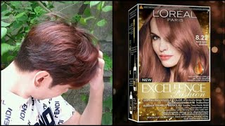 LOreal Excellence Hair Dye Fashion Rose Gold Review [upl. by Boycie]